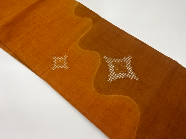 JAPANESE NAGOYA OBI / TSUMUGI / DRAWNWORK / WAVY STRIPE